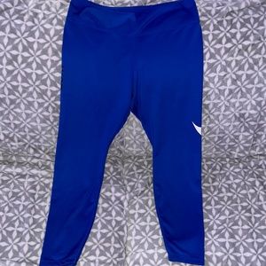 Blue and white with black. Stretchy Material super cute